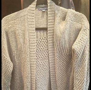Small Grey Knit Cardigan, long